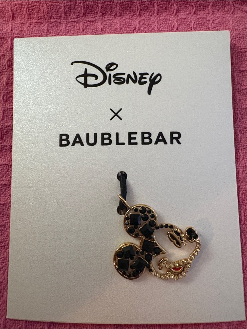 BaubleBar Gold, Black & Red Mickey Charm